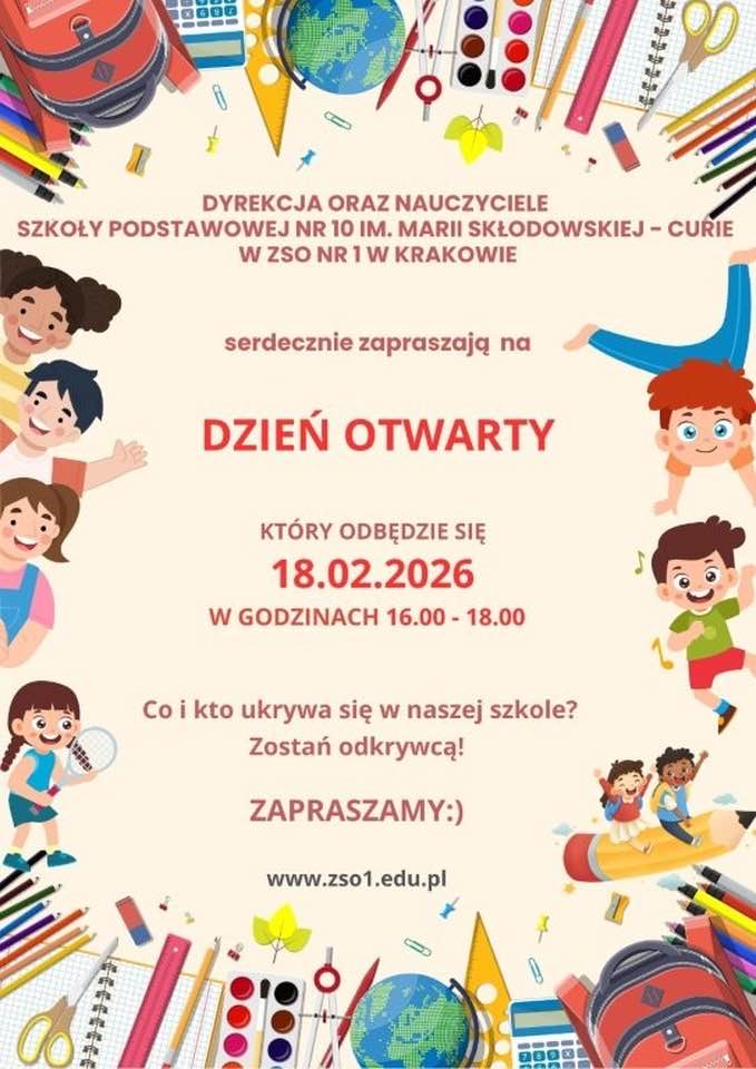 Zapraszamy na Dzień otwarty w naszej szkole!